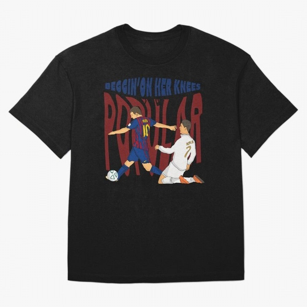 Messi and Ronaldo elclassico moment T-Shirt Messi Netherlands Football Jersey, Adidas Football Tee, World Cup 2026, Nike Soccer Shirt, Jordan Match Day Top, Kane France Watch Party