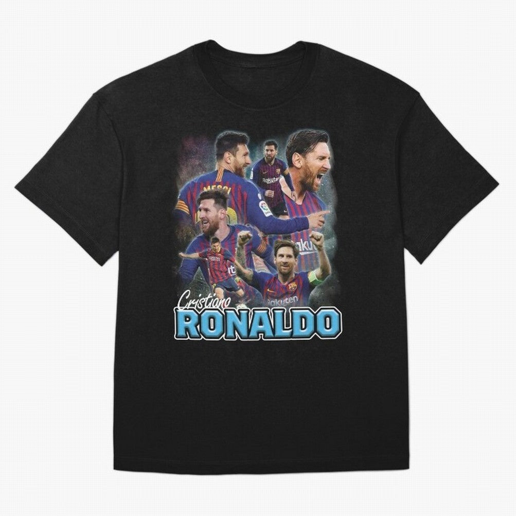 Ronaldo / Messi Pardoy Shirt T-Shirt FIFA World Cup 2026 Argentina Saka Jersey, Adidas Football Tee, Messi Brazil Fans, Nike Soccer Shirt, Jordan Match Day Top, Saka England Watch Party