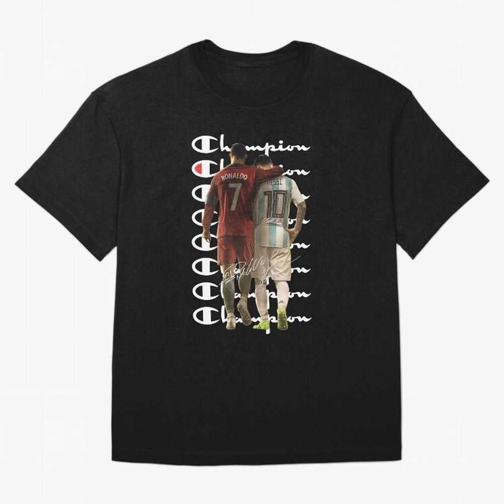 Ronaldos And Messis C-C-H-A-M-P-I-O-N-N T-Shirt Cheer Through Every Moment Of FIFA World Cup 2026 Group Jersey, Adidas Match Day Tee, Neymar Brazil Fans, Jordan Football Shirt, Nike Soccer Fan Top, Griezmann Paraguay Fan Club