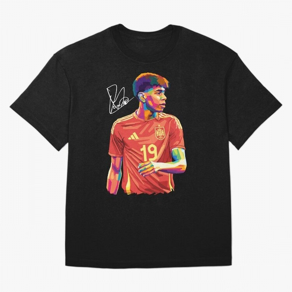Lamine Yamal Pop Art T-Shirt Experience The Global Stage Of FIFA World Cup 2026, Nike Fan Jersey For Group Stage, Jordan Soccer Shirt For Messi Fans, Adidas Match Day Top, Vinicius Ecuador Goal Celebration