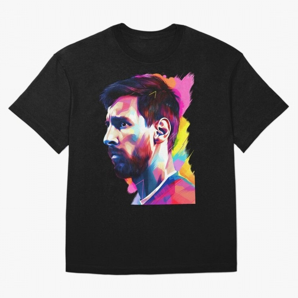 GOAT Messi - illustration T-Shirt Bring Retro Soccer Energy To FIFA World Cup 2026 Group Fan Jersey, Nike Fan Tee, Spain Supporter Shirt, Jordan Soccer Shirt, Messi Adidas Match Day Top, Cristiano Ronaldo Brazil Goal Celebration
