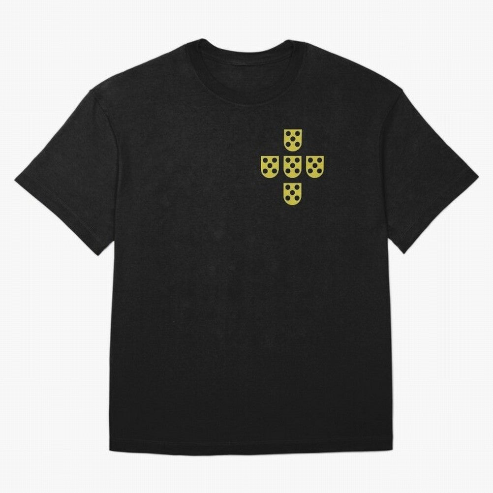 Golden Quinas Portugal T-Shirt Bring The FIFA World Cup 2026 Journey Through Messi, CR7 Jersey, Jordan Football Tee, Messi France Fans, Adidas Fan Shirt, Nike Supporter Top, Rodri Croatia Knockout Round