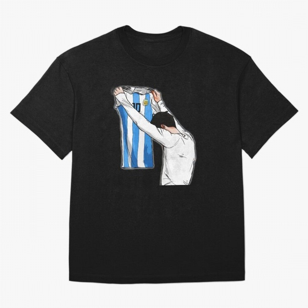 Art Messi Illustration Classic T-Shirt Bring Home Match Day Hype Around FIFA World Cup 2026 USA Jersey, Nike Football Tee, Messi Brazil Fans, Adidas Soccer Shirt, Jordan Fan Top, Foden Mexico Stadium Chant