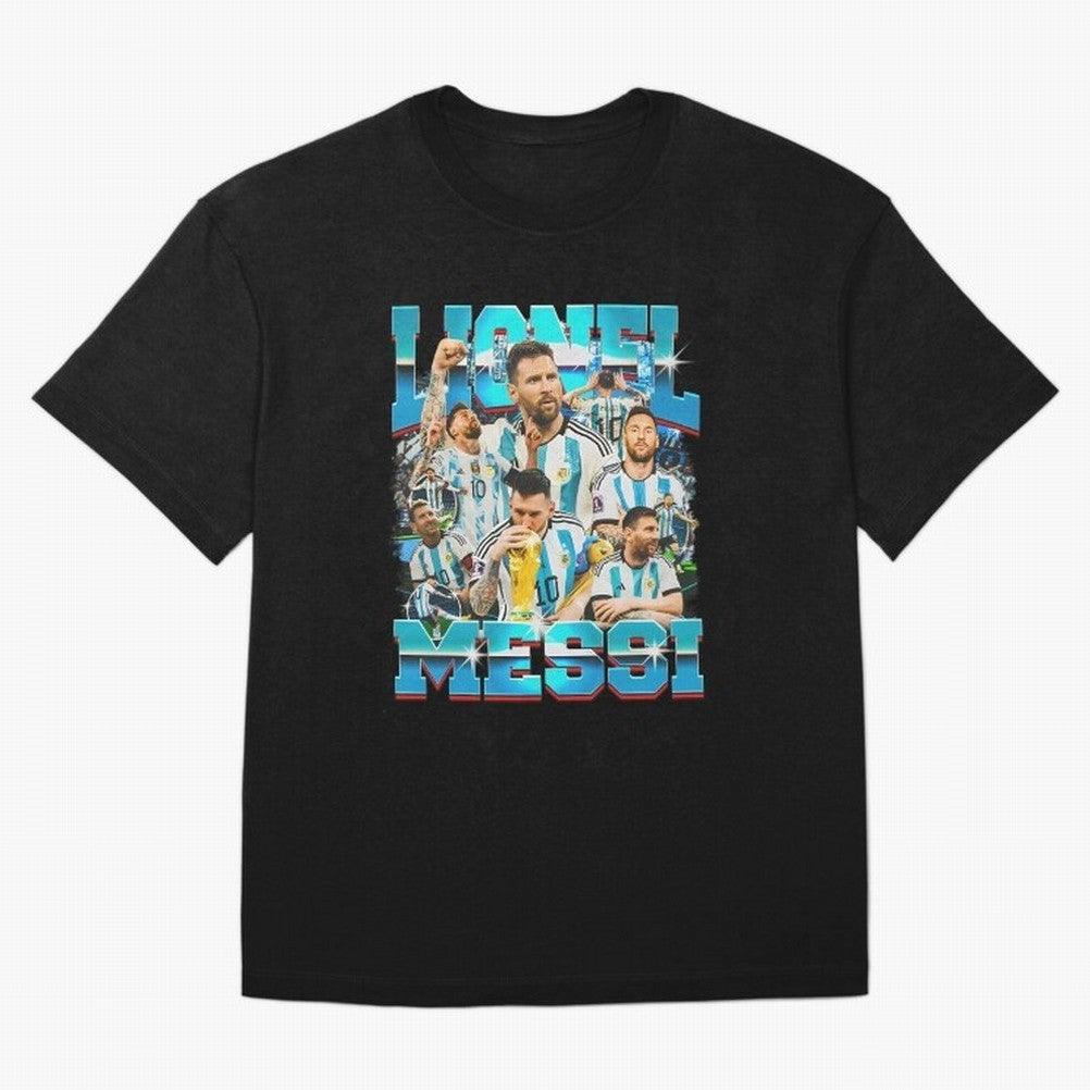 Lionel Messi Bootleg Essential T-Shirt Haaland Argentina Football Jersey, Adidas Match Day Tee, World Cup 2026, Jordan Football Shirt, Nike Soccer Fan Top, De Bruyne USA Fan Club