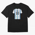 LeoMessi Jersey Illustration 2022 T-Shirt Celebrate Football Heritage In FIFA World Cup 2026 For, Adidas Football Jersey For Goal Celebration, Nike Soccer Shirt For Messi Fans, Jordan Match Day Top, Mbappe Uruguay Group Stage