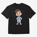 Lionel Messi Cartoon Classic T-Shirt Messi England Football Jersey, Jordan Supporter Tee, World Cup 2026, Nike World Cup Shirt, Adidas Football Fan Top, CR7 Belgium Soccer Fans