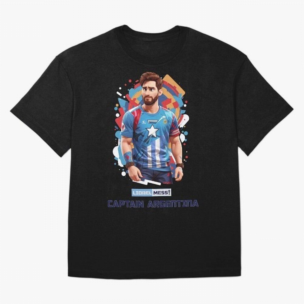 Lionel Messi Captain Argentina T-Shirt Create FIFA World Cup 2026 USA Canada Mexico Spirit, Adidas Football Jersey For Final Match, Nike Soccer Shirt For Messi Fans, Jordan Match Day Top, Haaland Ecuador Stadium Chant