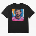 Vibrant Artistic Portrait of Lionel Messi (GOAT) - Digital painting (Version 3) Classic T-Shirt Argentina Mbappe World Cup 2026 Jersey, Adidas Soccer Tee, Supporter Night, Nike Football Fan Shirt, Jordan Supporter Top, De Bruyne Portugal Match Day
