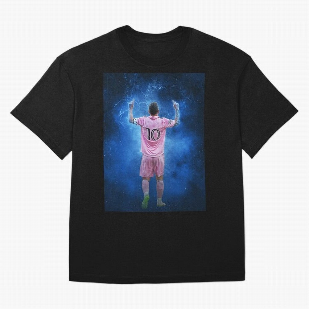 LIONEL MESSI NEW GOAL CELEBRATION SEASON 2023 2024 Classic T-Shirt FIFA World Cup 2026 Argentina Bellingham Jersey, Adidas Football Tee, Mbappe Germany Fans, Nike Soccer Shirt, Jordan Match Day Top, Rodri Australia Stadium Chant