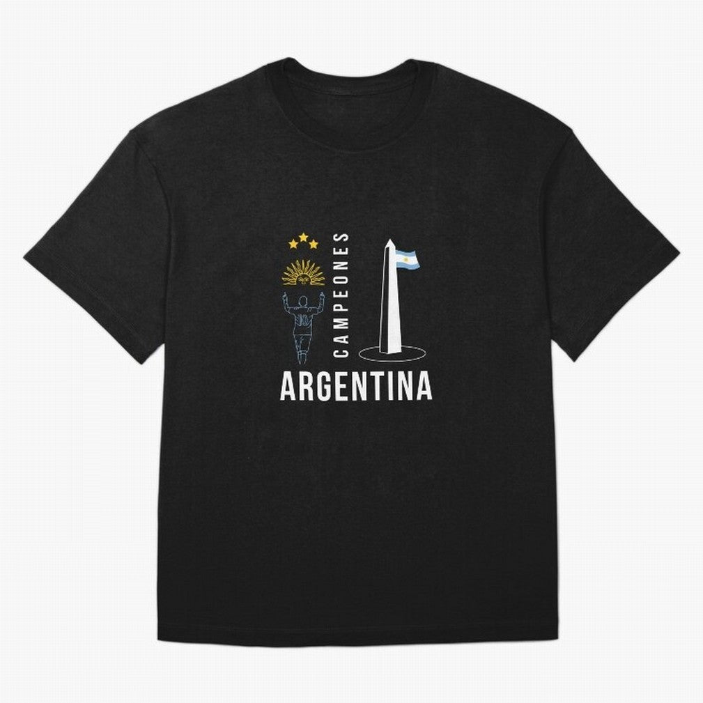 Argentina Campeon Essential T-Shirt Cheer For FIFA World Cup 2026 USA Canada Mexico For Fans Fan Jersey, Nike Football Tee, Spain Supporter Shirt, Adidas Soccer Shirt, Messi Jordan Fan Top, Salah Japan Stadium Chant