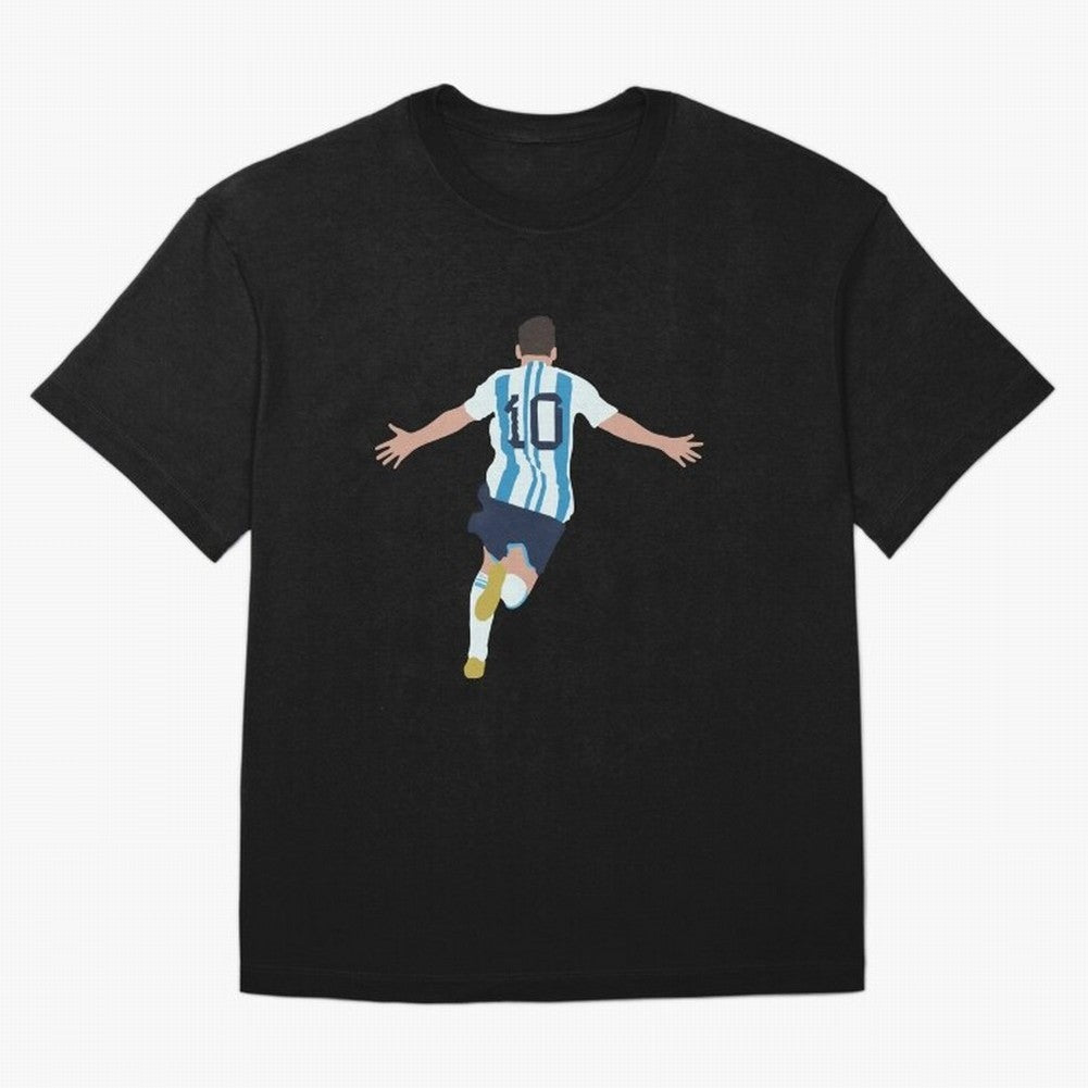 Lionel Messi minimalist illustration Classic T-Shirt Spain Cristiano Ronaldo World Cup 2026 Jersey, Adidas Football Tee, Group Stage, Nike Soccer Shirt, Jordan Match Day Top, Modric Netherlands Stadium Chant