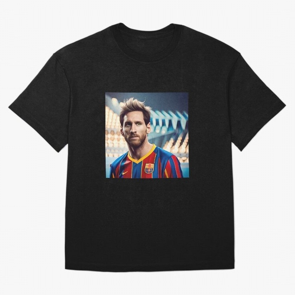 Messi Photo Realistic Paint Art Classic T-Shirt Messi Portugal Football Jersey, Adidas Soccer Tee, World Cup 2026, Nike Football Fan Shirt, Jordan Supporter Top, Rodri Ghana Supporter Night