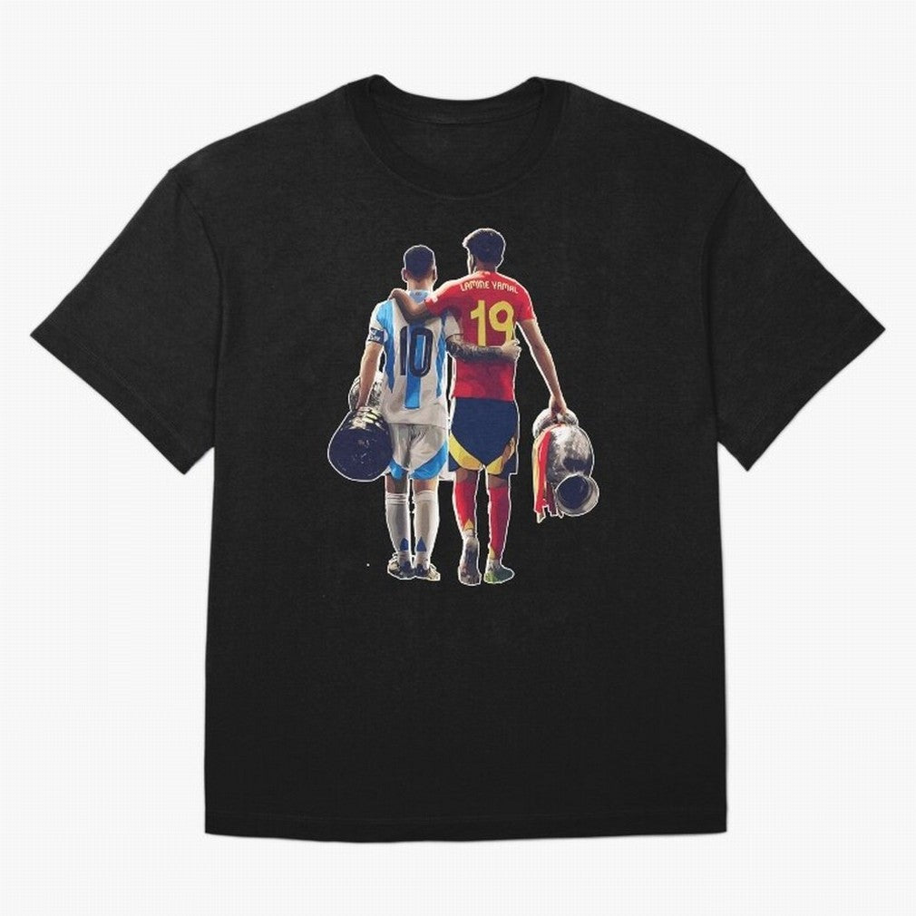 Lionel Messi and Foster child Classic T-Shirt Cristiano Ronaldo Argentina Football Jersey, Jordan Football Tee, World Cup 2026, Adidas Fan Shirt, Nike Supporter Top, Rodri Ghana Knockout Round