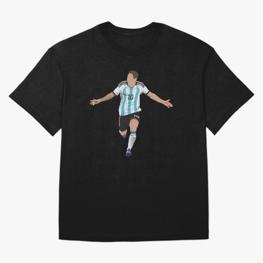 Messi Goal World Cup 2022 T-Shirt Mark FIFA World Cup 2026 Spirit, Inspired By Brazil, Jordan Supporter Jersey For Stadium Chant, Nike World Cup Shirt For Haaland Fans, Adidas Football Fan Top, Kane Ecuador Final Match