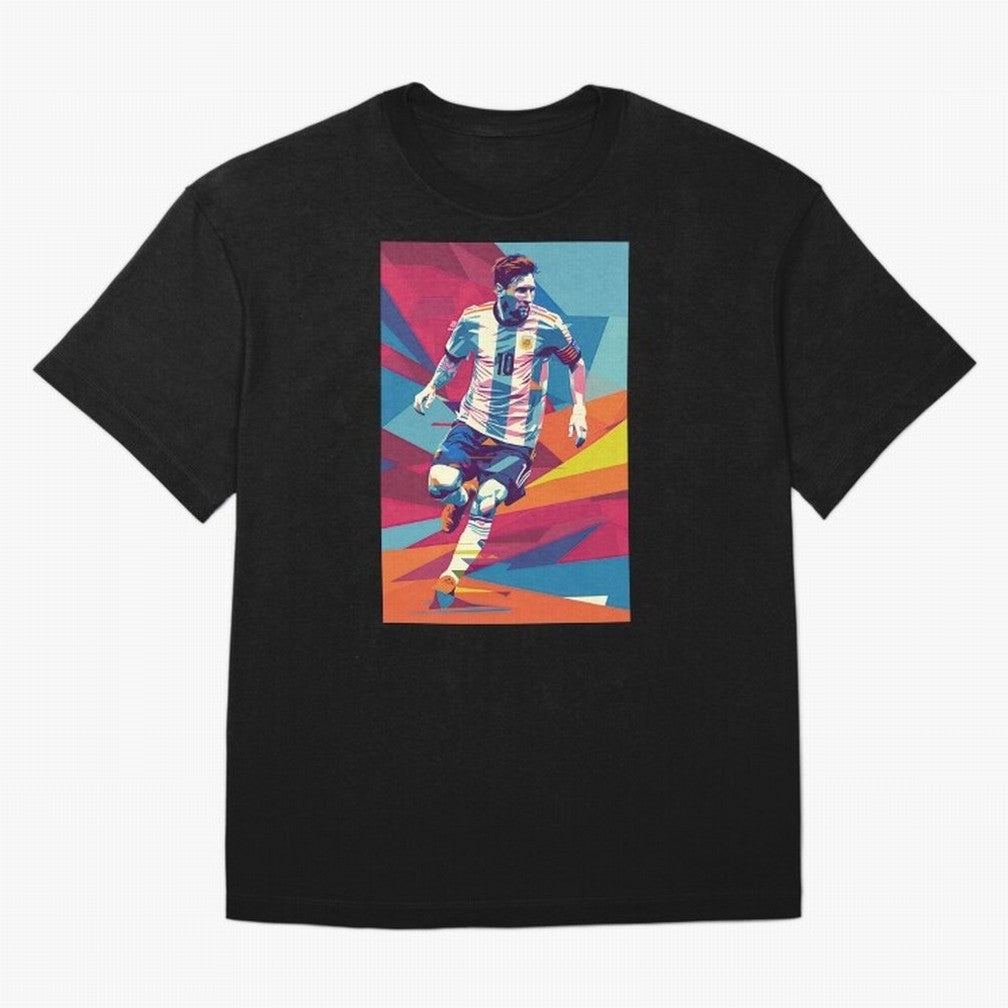 Messi in action Graphic poster design Classic T-Shirt Haaland Netherlands Football Jersey, Nike Fan Tee, World Cup 2026, Jordan Soccer Shirt, Adidas Match Day Top, Musiala Ghana Goal Celebration