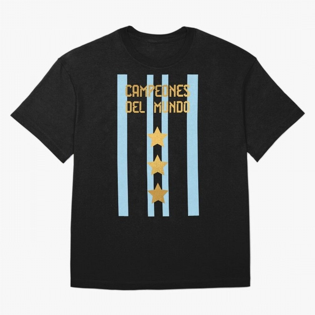Argentina Jersey 3 Stars World Champions Classic T-Shirt Haaland Germany Football Jersey, Adidas Match Day Tee, World Cup 2026, Jordan Football Shirt, Nike Soccer Fan Top, Kane France Fan Club