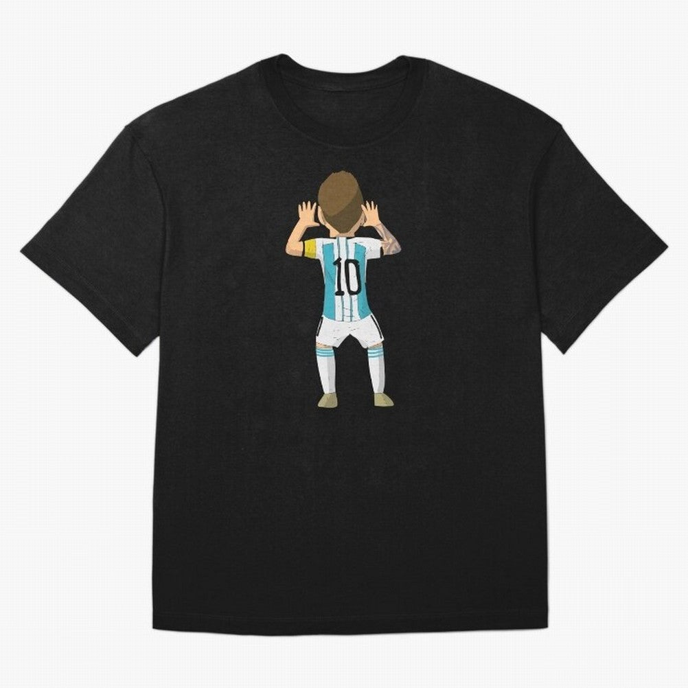 Cartoon Illustration Messi vs Netherlands World Cup Qatar 2022 T-Shirt Spain Messi World Cup 2026 Jersey, Adidas Football Tee, Group Stage, Nike Soccer Shirt, Jordan Match Day Top, Messi Portugal Watch Party