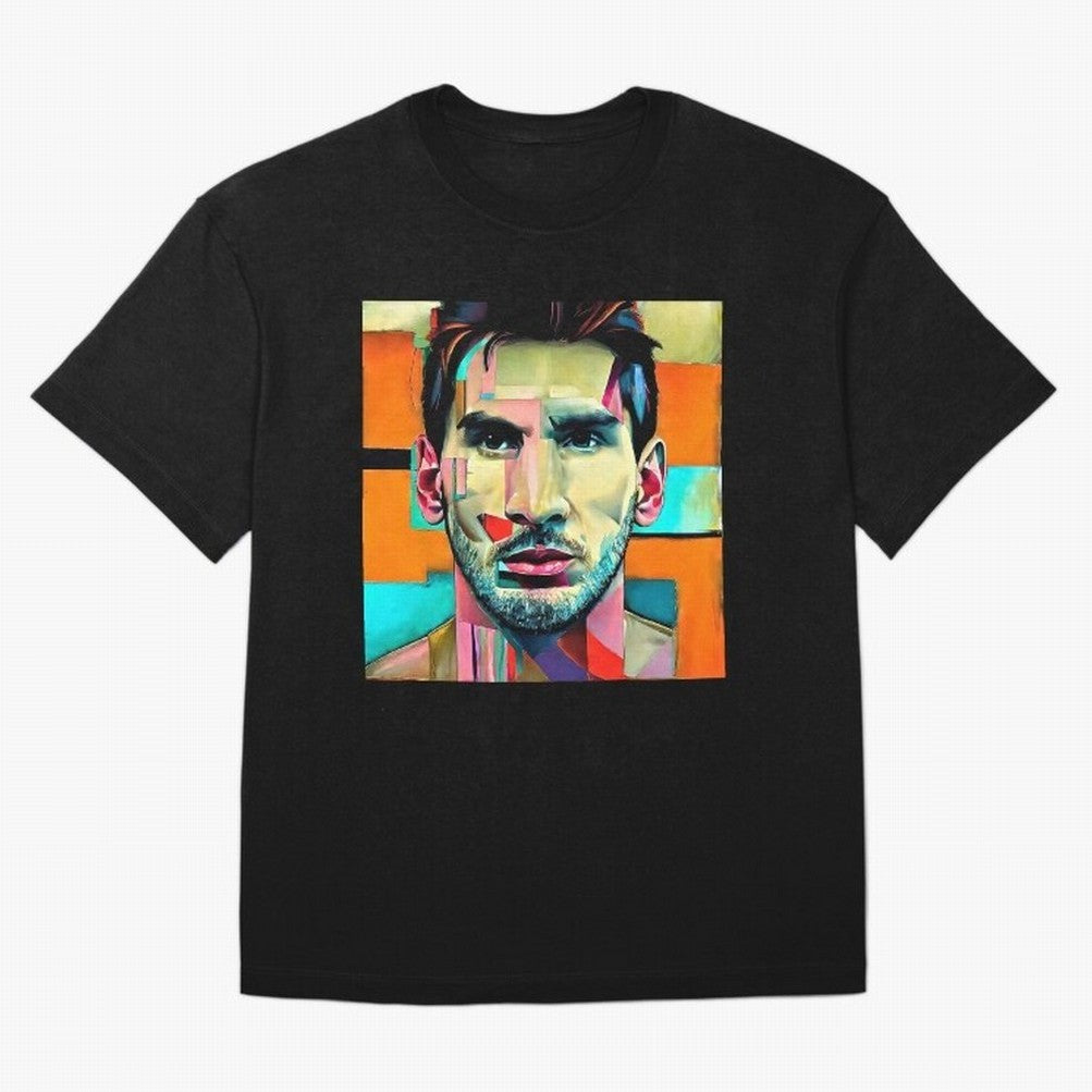 Messi on modern art Classic T-Shirt Portugal CR7 World Cup 2026 Jersey, Jordan Supporter Tee, Match Day, Nike World Cup Shirt, Adidas Football Fan Top, Bellingham Morocco Final Match