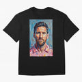 Portrait Painting of Lionel Messi Classic T-Shirt FIFA World Cup 2026 Ecuador Neymar Fan Jersey, Jordan Football Tee, Brazil Supporter Shirt, Adidas Fan Shirt, Cristiano Ronaldo Nike Supporter Top, Bellingham Sweden Fan Club