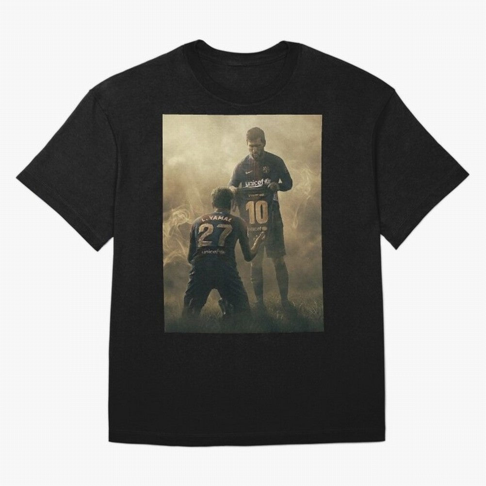 messi giving kamin yamal his shirt iconic design Classic T-Shirt Represent Football Lovers During FIFA World Cup 2026 USA Fan Jersey, Nike Fan Tee, England Supporter Shirt, Jordan Soccer Shirt, Neymar Adidas Match Day Top, Mbappe Sweden Goal