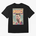 Messi the Goat Japanese Vintage Poster Classic T-Shirt Neymar Argentina Football Jersey, Nike Fan Tee, World Cup 2026, Jordan Soccer Shirt, Adidas Match Day Top, Neymar Norway Final Match