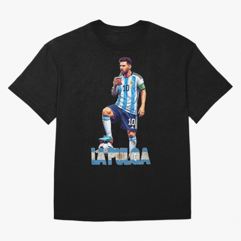 Messi Pop Art Portrait Classic T-Shirt Portugal Messi World Cup 2026 Jersey, Nike Fan Tee, Group Stage, Jordan Soccer Shirt, Adidas Match Day Top, Haaland Morocco Soccer Fans