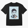 Messi Pop Art Portrait Classic T-Shirt Brazil Mbappe World Cup 2026 Jersey, Adidas Football Tee, Group Stage, Nike Soccer Shirt, Jordan Match Day Top, Bellingham Morocco Watch Party