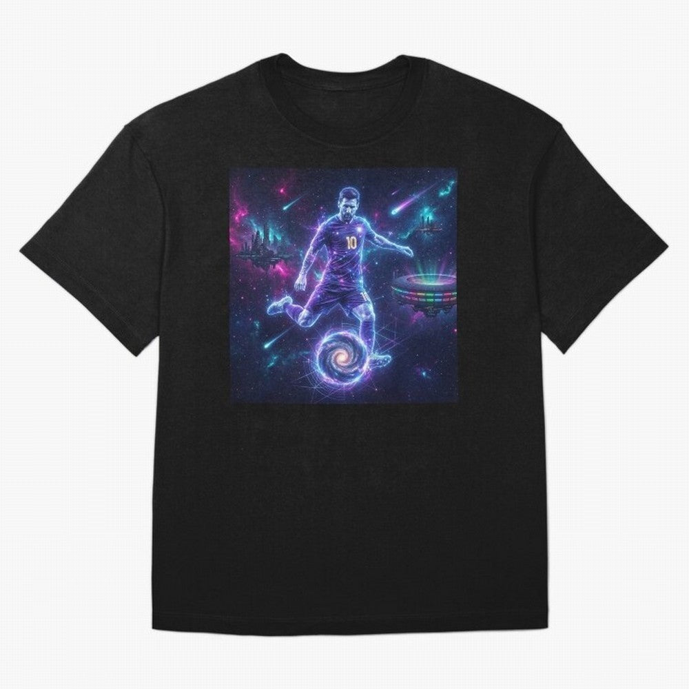 Lionel Messi The Eternal GOAT Of Another Galaxy - (Version 3) Classic T-Shirt FIFA World Cup 2026 Canada Saka, Nike Fan Jersey For Group Stage, Jordan Soccer Shirt For Messi Fans, Adidas Match Day Top, Salah Canada Soccer Fans
