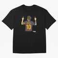 Lionel Messi's famous gesture of pointing to the sky Classic T-Shirt Neymar Spain Football Jersey, Jordan Supporter Tee, World Cup 2026, Nike World Cup Shirt, Adidas Football Fan Top, Vinicius France Goal Celebration