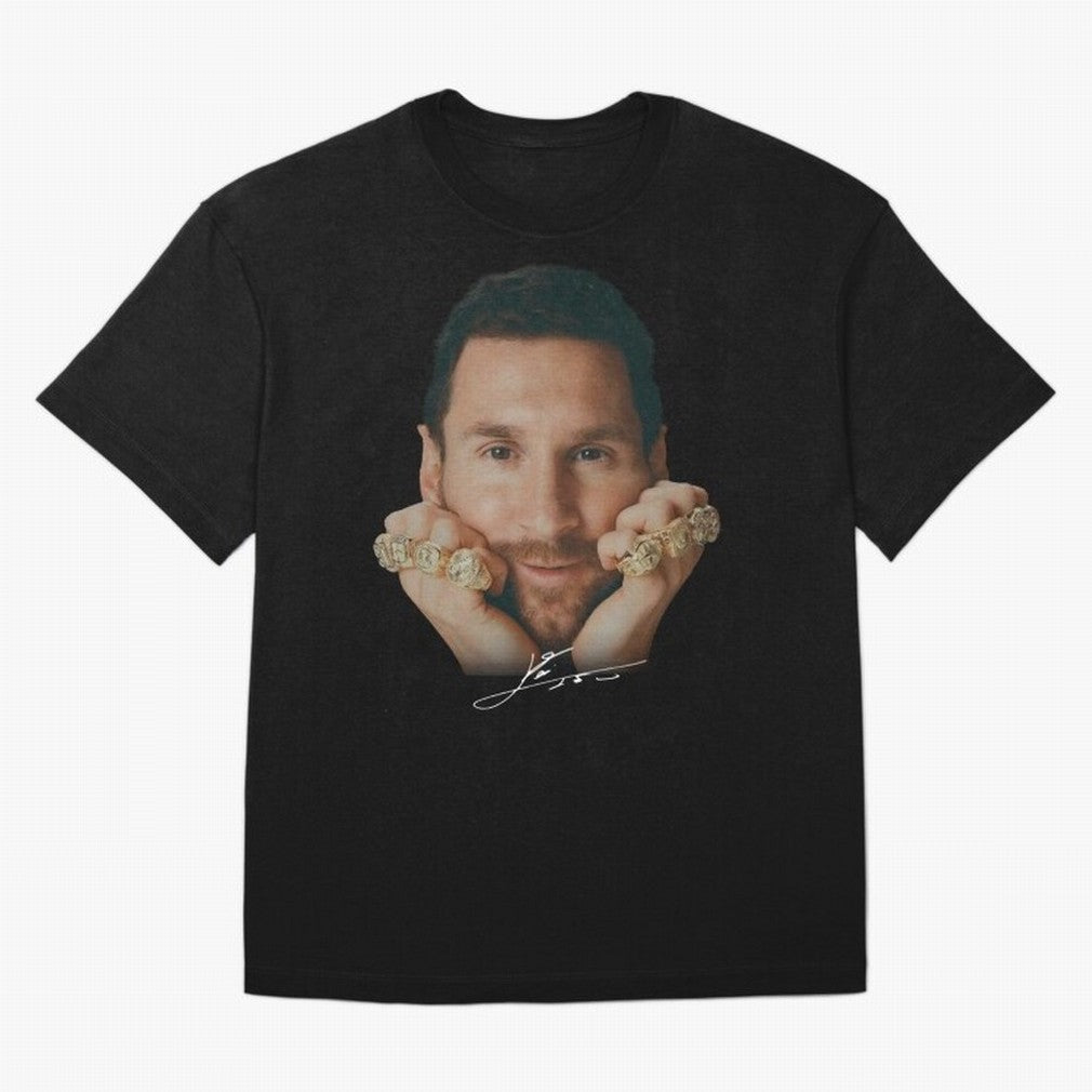 Lionel Messi 8 Ballon d'Or Gold Rings Classic T-Shirt Celebrate The Road Through FIFA World Cup 2026 Group Fan Jersey, Adidas Soccer Tee, England Supporter Shirt, Nike Football Fan Shirt, Messi Jordan Supporter Top, Musiala Sweden Trophy Race