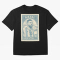 Lionel Messi Vintage Stamp Poster ¨C Argentina #10 Retro Football Art ¨C Barcelona Legend Illustration Classic T-Shirt Messi England Football Jersey, Adidas Soccer Tee, World Cup 2026, Nike Football Fan Shirt, Jordan Supporter Top, Vinicius Norway