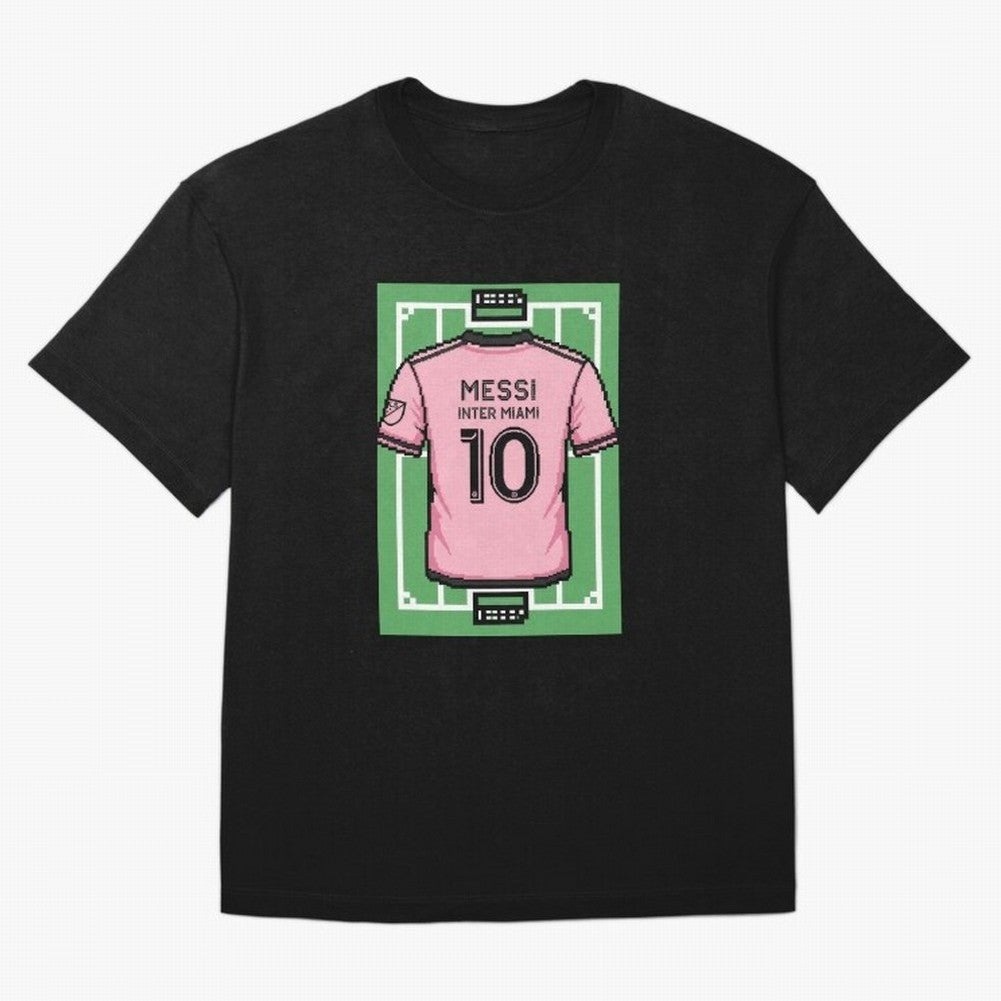 Leo Messi Inter Miami 8-Bit Soccer Football Classic T-Shirt Celebrate Golden Goal Energy In FIFA World Cup 2026 Group, Adidas Football Jersey For Match Day, Nike Soccer Shirt For Messi Fans, Jordan Match Day Top, Kane Spain Watch Party