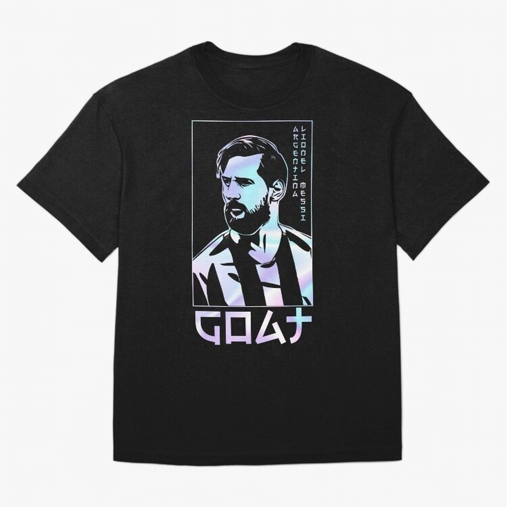 Lionel Messi Holographic Style Portrait art illustration Classic T-Shirt Refresh Match Day Hype Around FIFA World Cup 2026 Fan Jersey, Adidas Match Day Tee, Brazil Supporter Shirt, Jordan Football Shirt, Cristiano Ronaldo Nike Soccer Fan Top, De