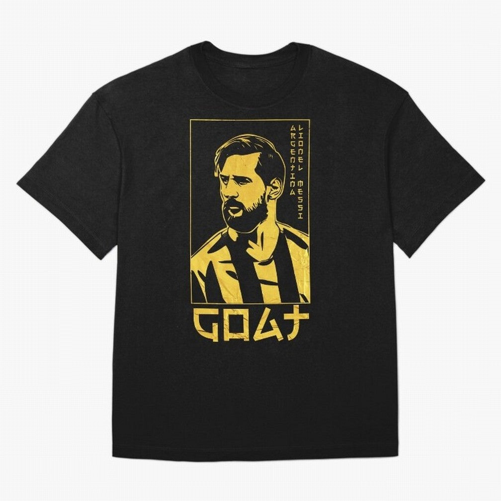 Lionel Messi Golden Style Portrait art illustration Classic T-Shirt Portugal Messi World Cup 2026 Jersey, Adidas Soccer Tee, Group Stage, Nike Football Fan Shirt, Jordan Supporter Top, Kane Morocco Match Day