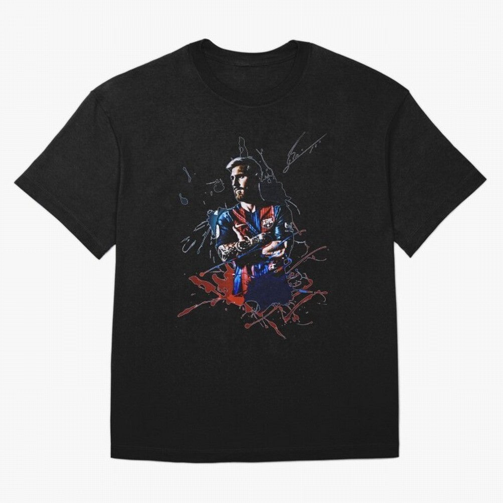 Lionel Messi Design with Signature Classic T-Shirt Messi Brazil Football Jersey, Adidas Football Tee, World Cup 2026, Nike Soccer Shirt, Jordan Match Day Top, Haaland USA Stadium Chant