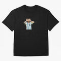 Lionel Messi Argentina Celebration Sticker T-Shirt Keep The Match Day Mood Of The FIFA World Cup 2026, Nike Football Jersey For Match Day, Adidas Soccer Shirt For Mbappe Fans, Jordan Fan Top, Saka Argentina Watch Party