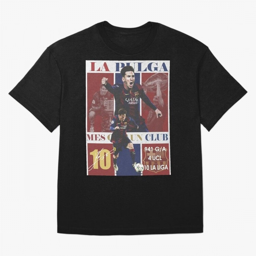 Lionel Messi 2015 Barcelona Poster- Iconic La Liga Hero Art Print Classic T-Shirt Messi Spain Football Jersey, Adidas Soccer Tee, World Cup 2026, Nike Football Fan Shirt, Jordan Supporter Top, Salah Ghana Supporter Night