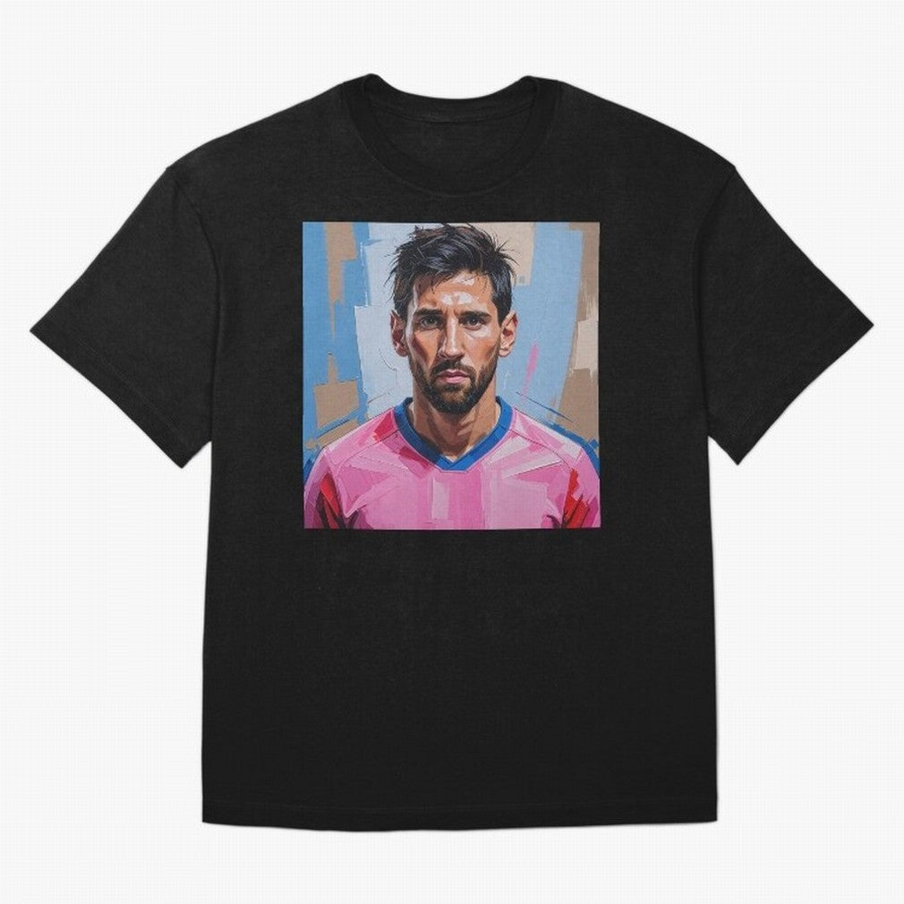 Vibrant Artistic Portrait of Lionel Messi (GOAT) - Digital painting (Version 2) Classic T-Shirt Unlock The FIFA World Cup 2026 Journey Through Haaland Fan Jersey, Nike Football Tee, France Supporter Shirt, Adidas Soccer Shirt, Mbappe Jordan Fan