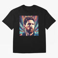 Lionel Messi Portrait Abstract Digital Art Football Player Classic T-Shirt Represent Football Lovers During The FIFA World Cup 2026, Jordan Football Jersey For Group Stage, Adidas Fan Shirt For CR7 Fans, Nike Supporter Top, Mbappe Ecuador Football