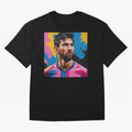 Vibrant Artistic Digital Painting Portrait of Lionel Messi (GOAT) Classic T-Shirt Celebrate Rivalries And Pride In FIFA World Cup 2026 Fan Jersey, Nike Football Tee, Argentina Supporter Shirt, Adidas Soccer Shirt, Cristiano Ronaldo Jordan Fan Top,