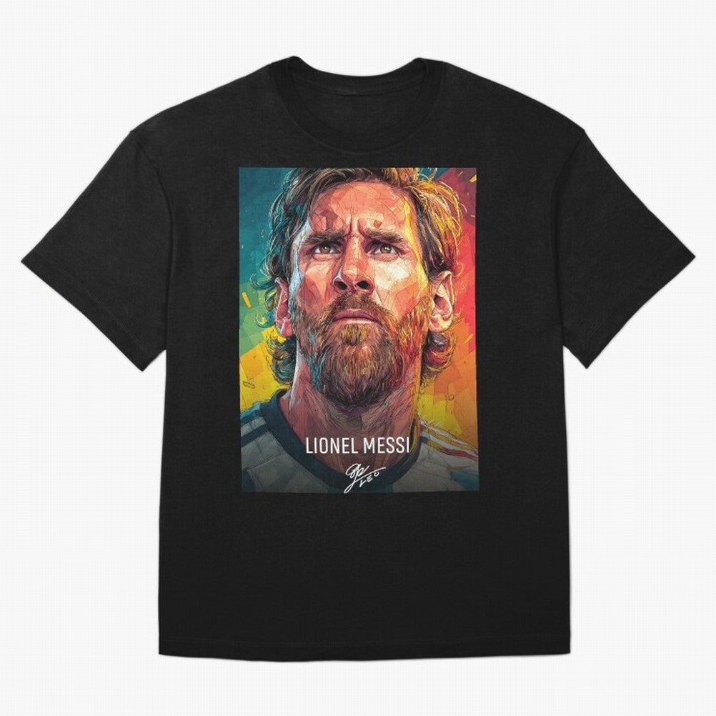 Lionel Messi Football Soccer Player Colorful Modern Portrait Classic T-Shirt Make Memories Around The FIFA World Cup 2026 Journey, Nike Match Day Jersey For Match Day, Adidas Supporter Tee For Neymar Fans, Jordan Soccer Fan Top, Kane Uruguay Match