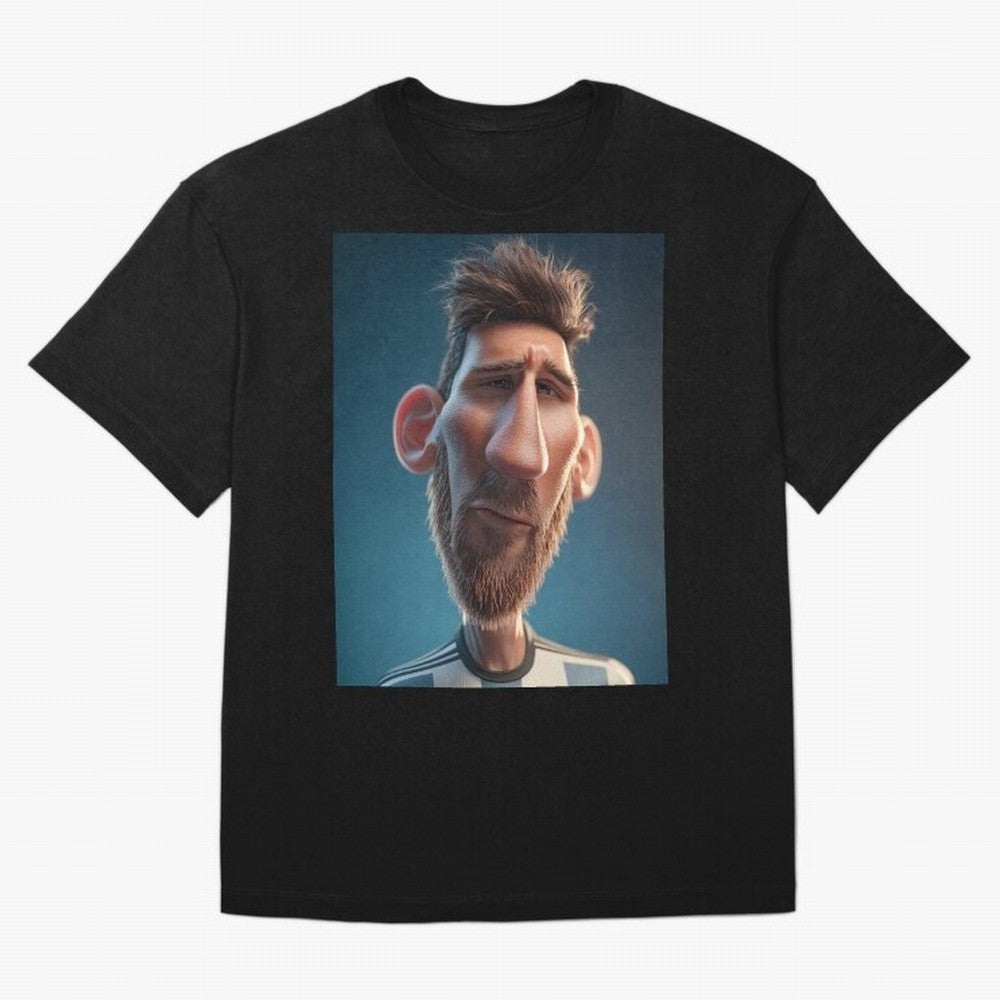 Lionel Messi Funny Soccer Cartoon Football Star T-Shirt FIFA World Cup 2026 Argentina De Bruyne Jersey, Jordan Football Tee, CR7 Brazil Fans, Adidas Fan Shirt, Nike Supporter Top, Mbappe Australia Football Fans
