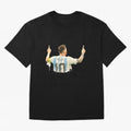 celebration Lionel Messi watercolor illustration Classic T-Shirt Cristiano Ronaldo France Football Jersey, Adidas Soccer Tee, World Cup 2026, Nike Football Fan Shirt, Jordan Supporter Top, Salah Norway Supporter Night