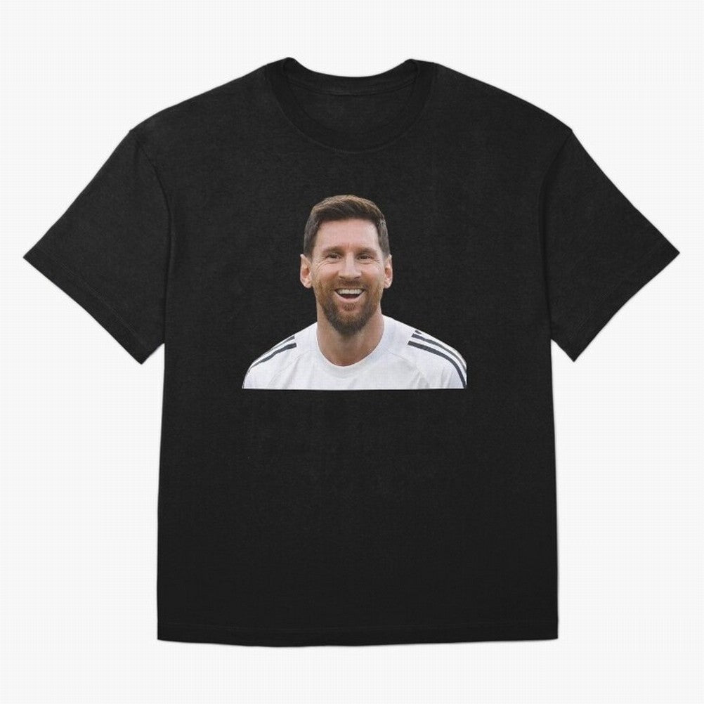 Lionel Messi smiling T-Shirt Neymar Portugal Football Jersey, Jordan Football Tee, World Cup 2026, Adidas Fan Shirt, Nike Supporter Top, Foden Norway Knockout Round
