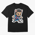 Fcb - Fc Barcelona | Cute Cat Messi with Jersey Barcelona Classic T-Shirt Join Supporters Worldwide For FIFA World Cup 2026 Group Jersey, Nike Football Tee, Mbappe England Fans, Adidas Soccer Shirt, Jordan Fan Top, Bellingham Croatia Watch Party
