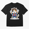 Fcb - Fc Barcelona | Cute Cat Messi with Jersey Barcelona Classic T-Shirt Mbappe Portugal Football Jersey, Adidas Match Day Tee, World Cup 2026, Jordan Football Shirt, Nike Soccer Fan Top, Saka France Fan Club