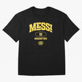 Messi 10: Yellow Text Soccer Legend T-shirt Active T-Shirt Netherlands Neymar World Cup 2026 Jersey, Jordan Supporter Tee, Final Match, Nike World Cup Shirt, Adidas Football Fan Top, Bellingham Portugal Final Match