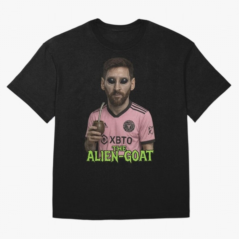 Messi Alien-GOAT: Extraterrestrial Fusion and Messi The Goat Inter Miami Jersey Classic T-Shirt Honor The Football Icons Of The FIFA World Cup 2026, Nike Fan Jersey For Match Day, Jordan Soccer Shirt For Messi Fans, Adidas Match Day Top, Foden