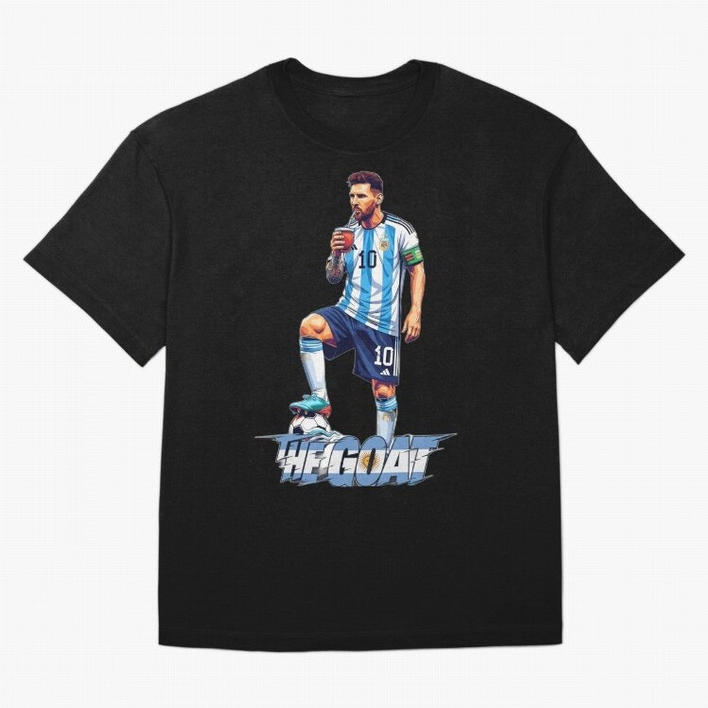 Messi Illustrated Style Drinking Mate ¨C Unique Design by The Goat Classic T-Shirt Celebrate Soccer Greatness During FIFA World Cup 2026, Nike Match Day Jersey For Trophy Race, Adidas Supporter Tee For Neymar Fans, Jordan Soccer Fan Top, Mbappe