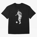 Lionel Messi Black and White Version Classic T-Shirt Elevate The FIFA World Cup 2026 Journey Through Messi Jersey, Adidas Soccer Tee, Messi Netherlands Fans, Nike Football Fan Shirt, Jordan Supporter Top, Son Australia Trophy Race